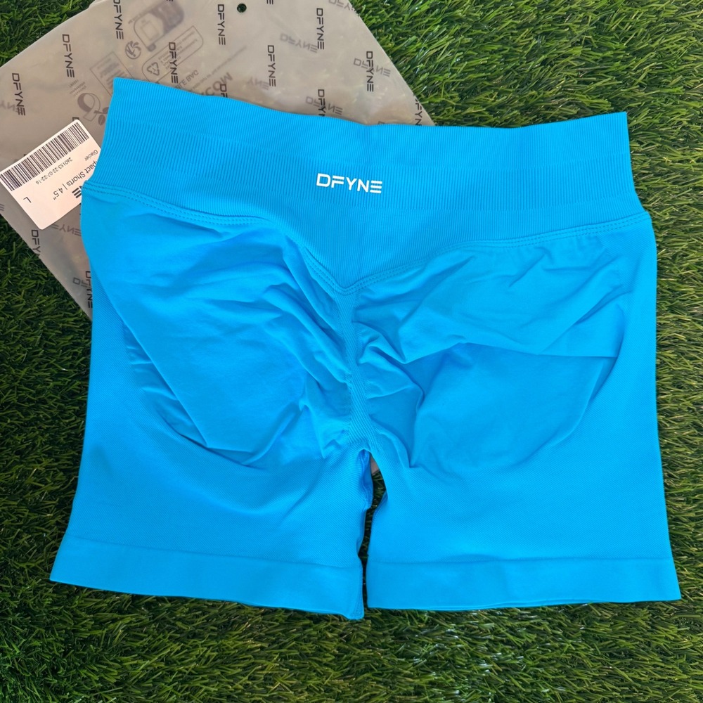 Dfyne impact shorts 4.5" glacier blue large